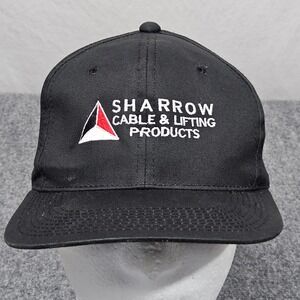 Sharrow Cable Lifting Products Hat‎ Black Snapback Workwear Cap Industrial